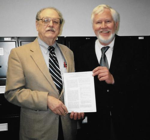 Holding a manuscript presented at ICT2008